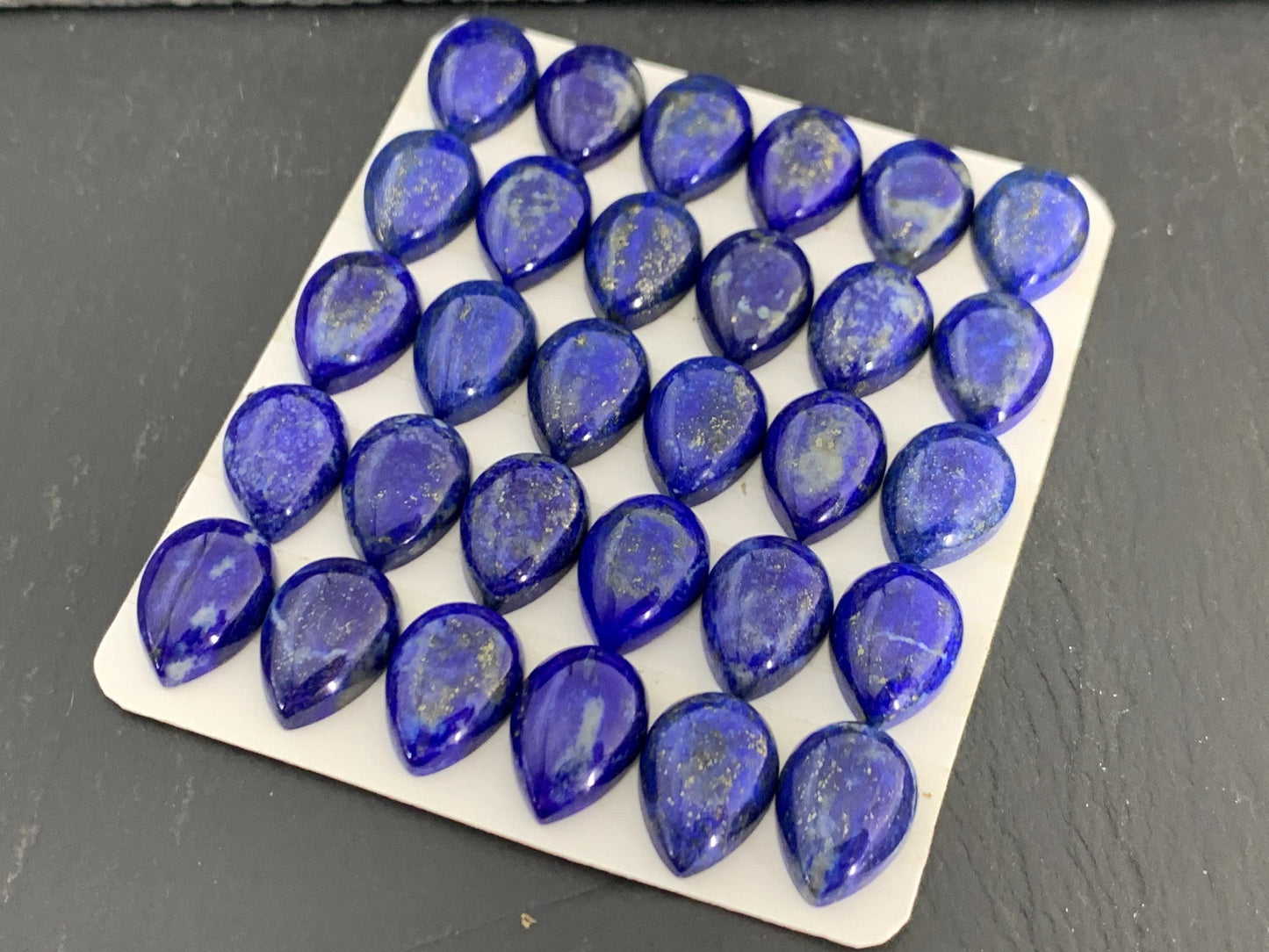 Lapis Lazuli pear 10x14mm Cabochon - Calibrated cabochons