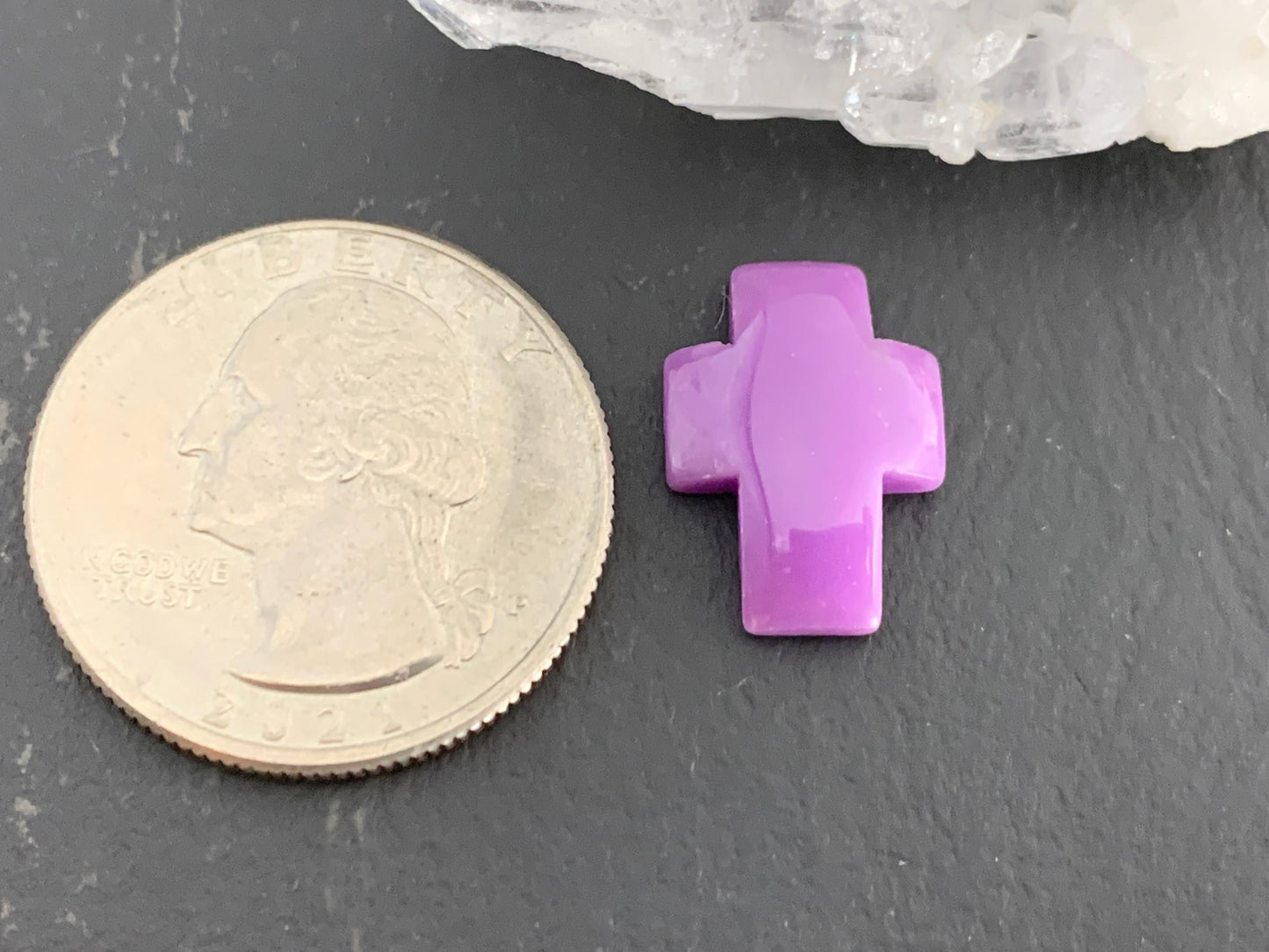 Phosphosiderite cross 12x16mm cabochon - Calibrated cabochons