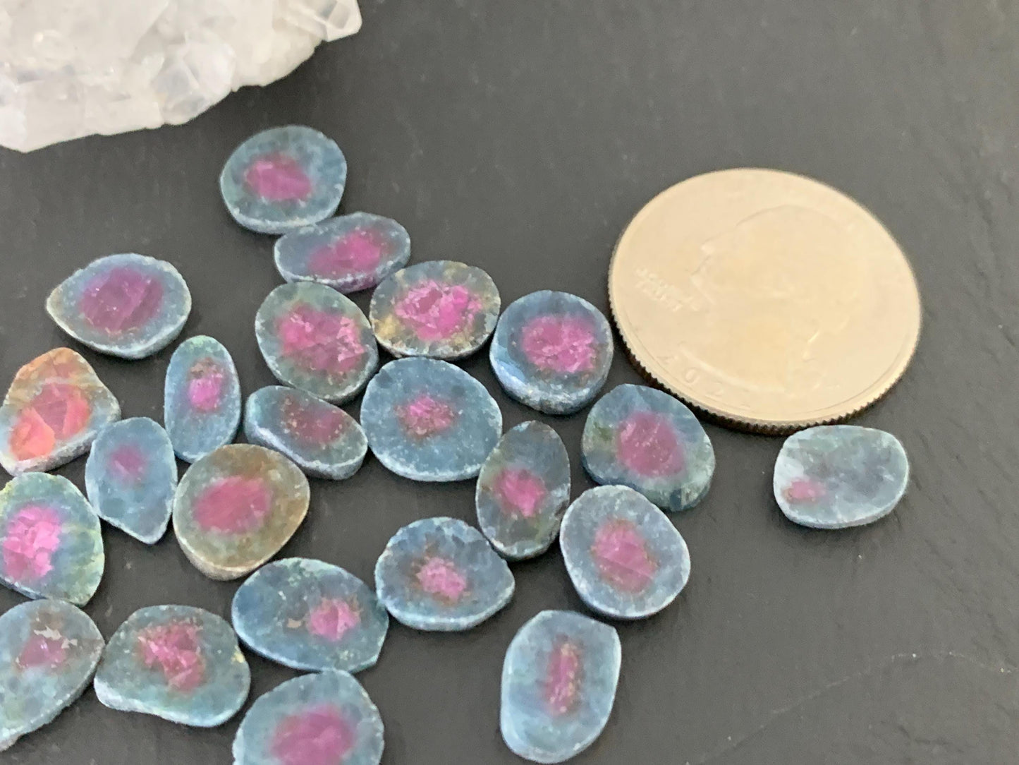 Watermelon Ruby 10mm long slice/W427