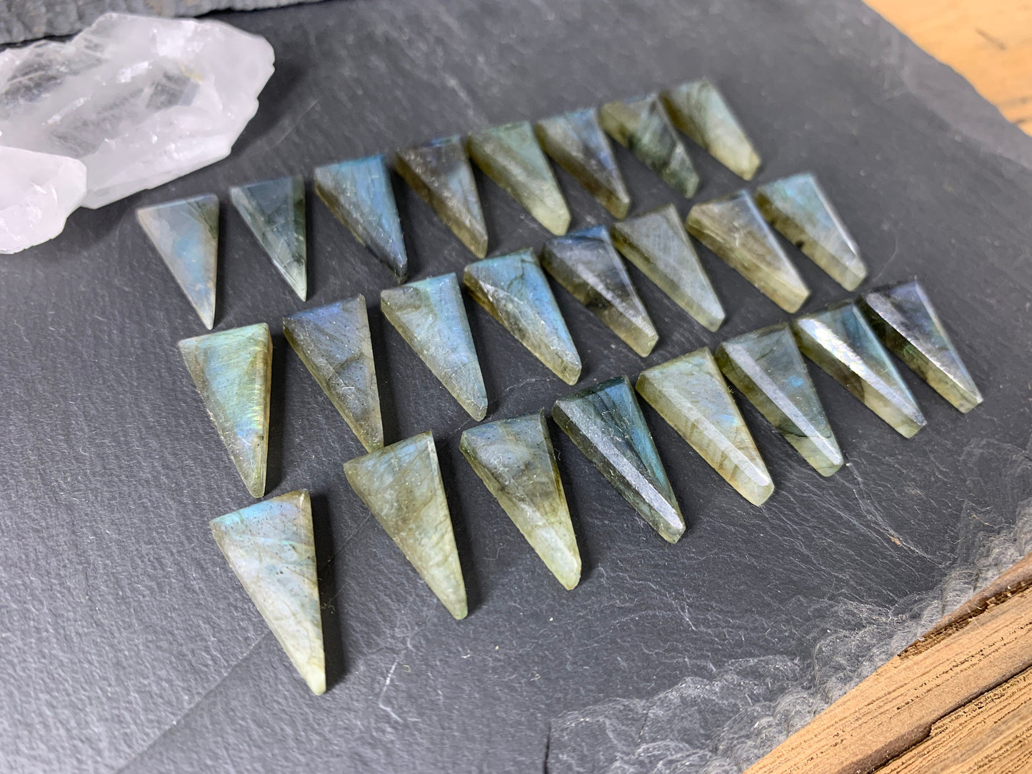 Step Cut Labradorite 10x20mm cabochon - Select your cabochon