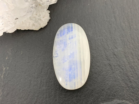 Rainbow Moonstone oval 24x13x8mm cabochon