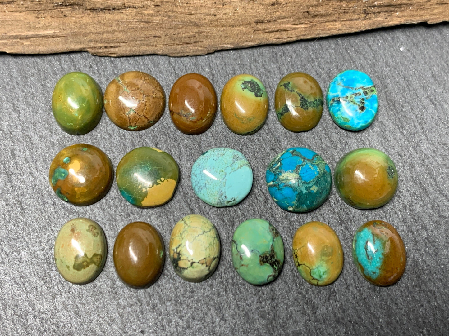 Tibetan Turquoise mixed shapes 9mm long cabochon/ Select your cabochon