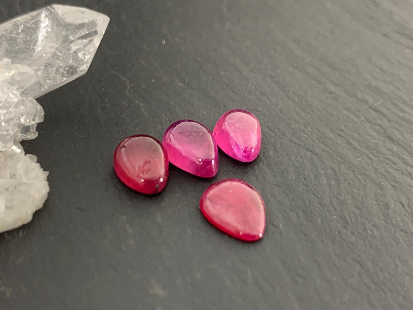 Thailand Pink Sapphire pear 7-10mm long cabochon