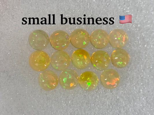 Ethiopian Opal round 6mm cabochon