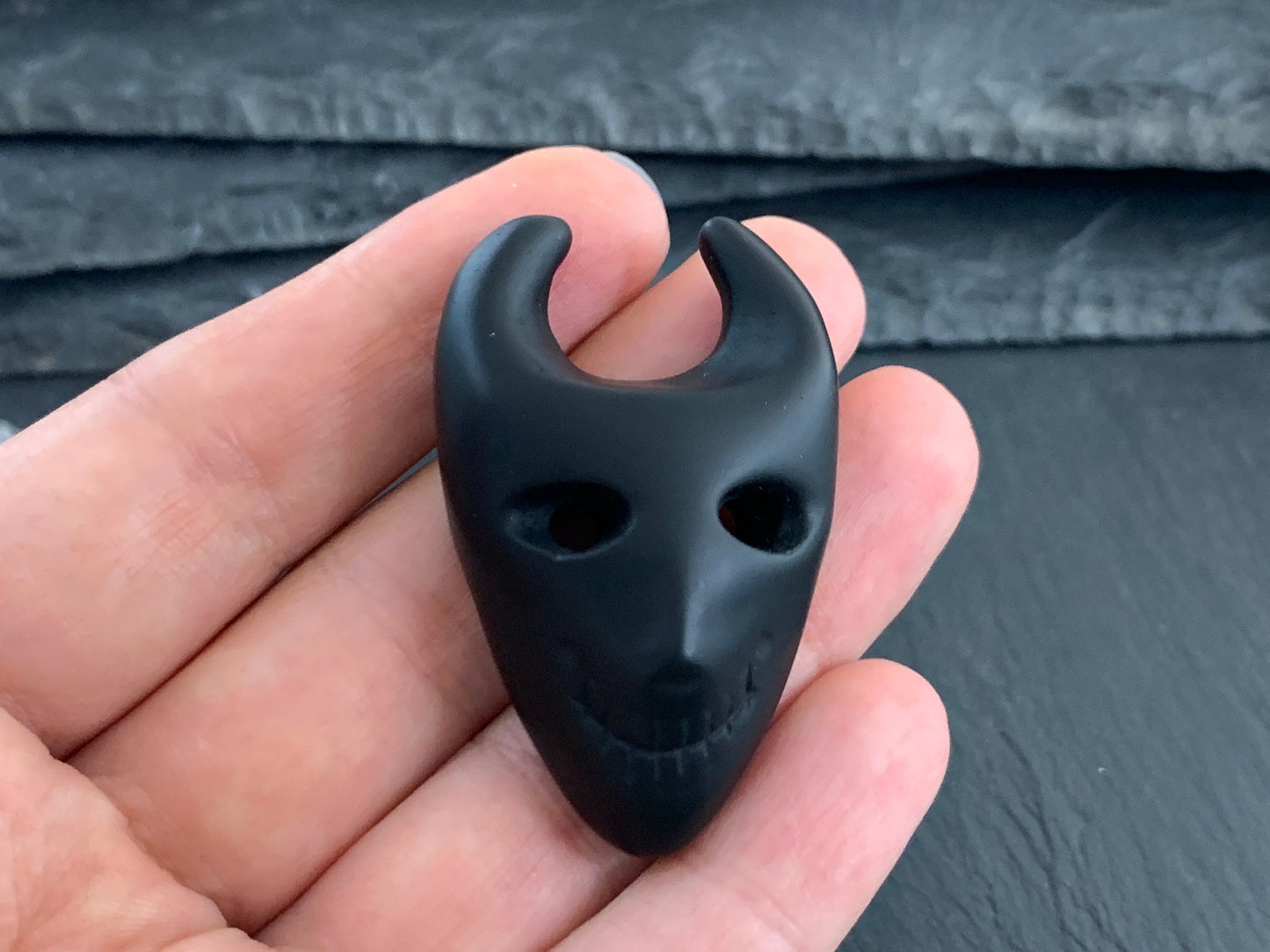 Obsidian Mask Cabochon