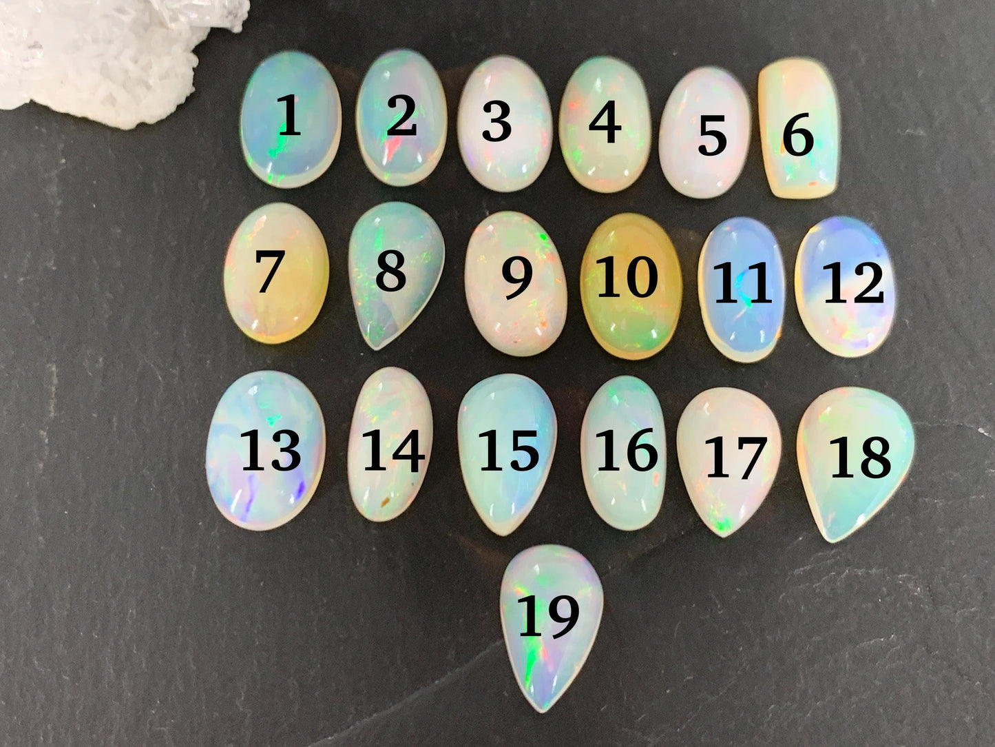 Ethiopian Opal 11-12mm long cabochon