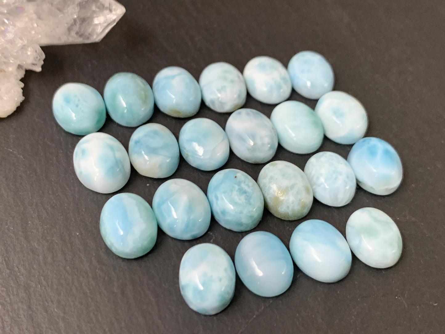 Larimar 8x10mm cabochon