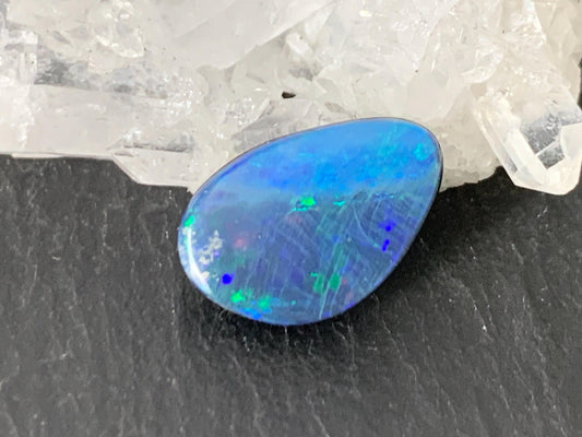 Australian Opal doublet 8.5x13x4mm cabochon