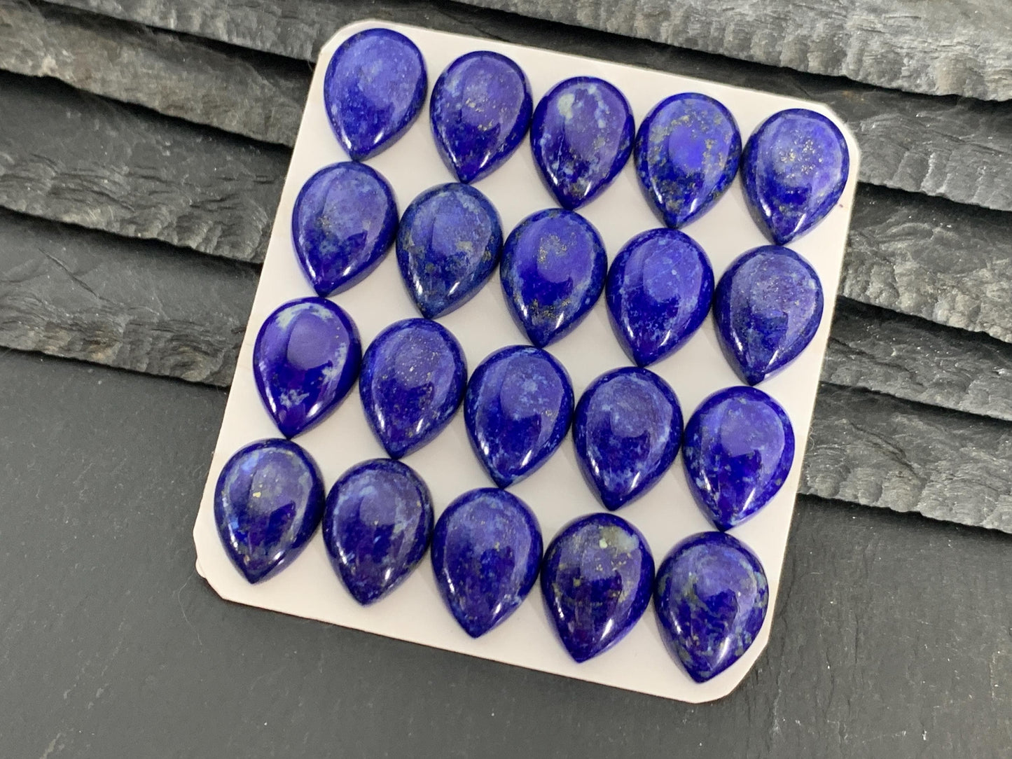 Lapis Lazuli pear 12x16mm cabochon - Calibrated cabochons