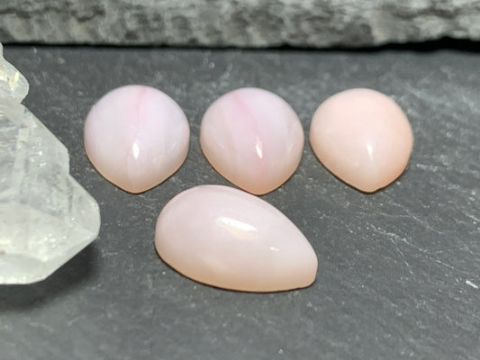 Pink Opal cabochon 10x14mm - calibrated cabochons