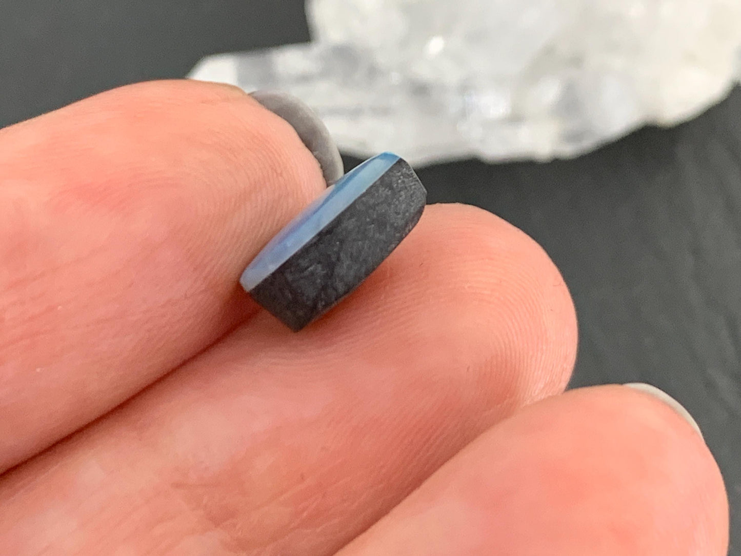 Australian Opal doublet 8x11x5mm cabochon