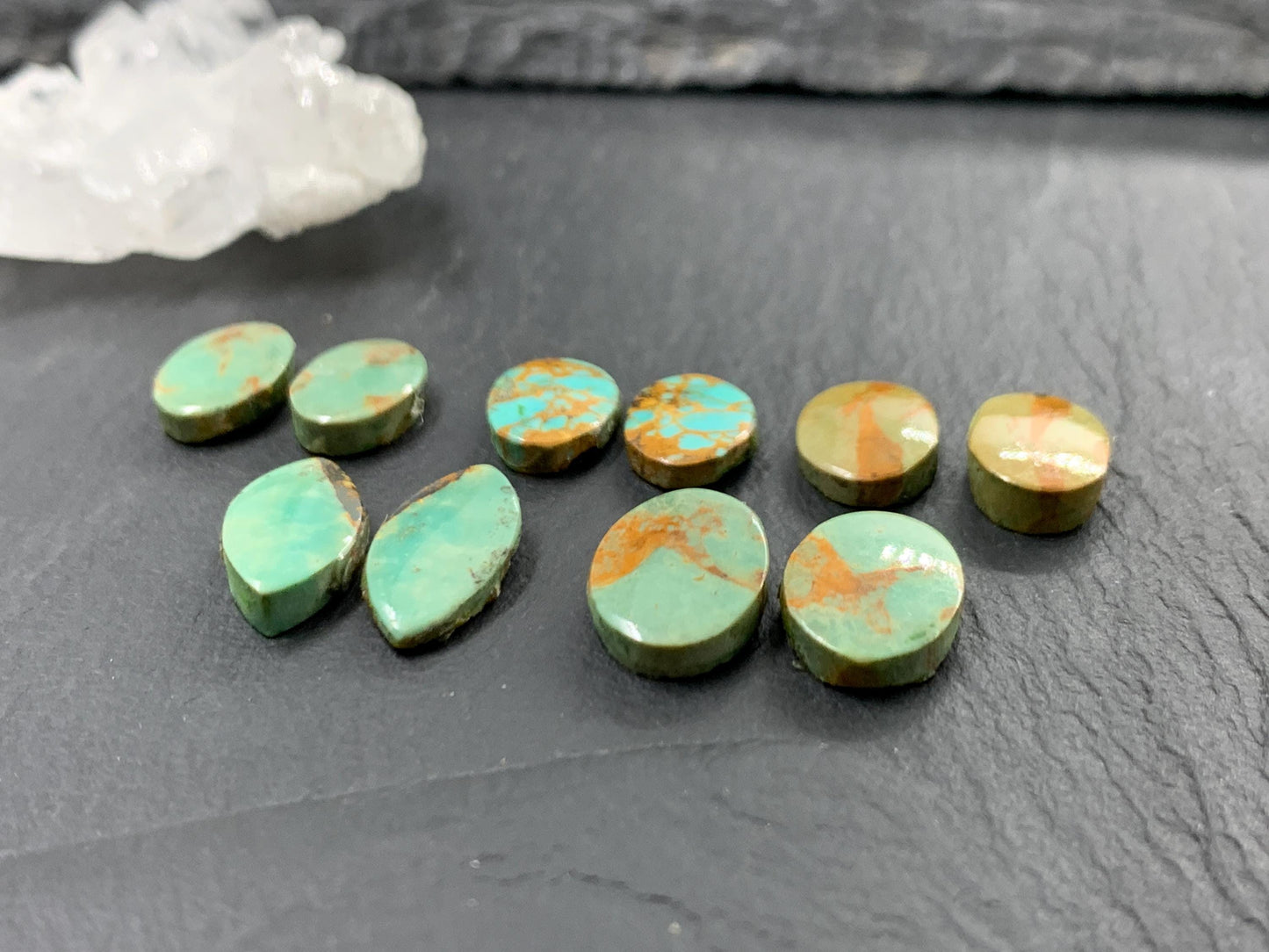 Tibetan Turquoise Pair Cabochon