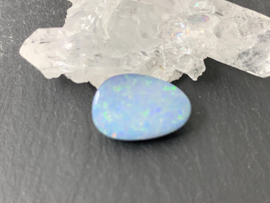 Australian Opal doublet 10x15x4mm cabochon