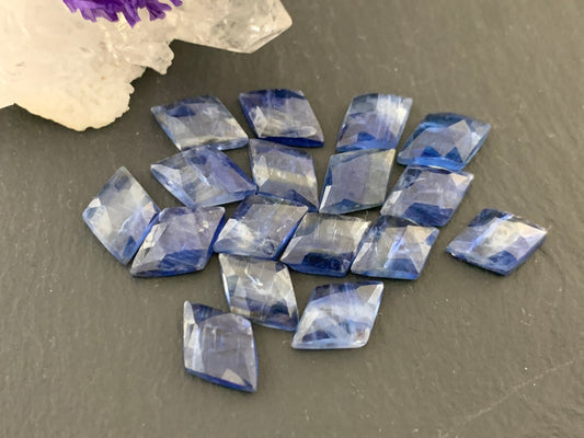 Faceted Kyanite 8x12mm Cabochon
