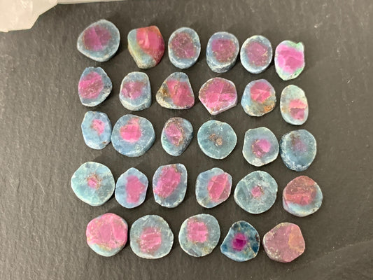 Watermelon Ruby 7mm long slice