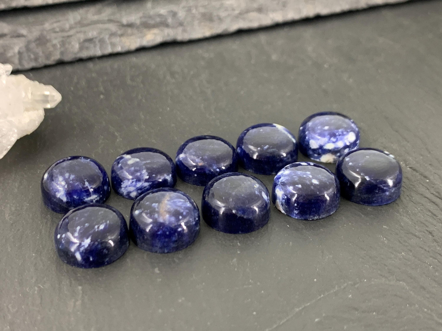 Sodalite round 12mm cabochon