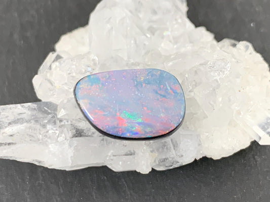 Australian Opal Doublet 10x14.5x4mm Free Form Cabochon Gemstone Jewelry