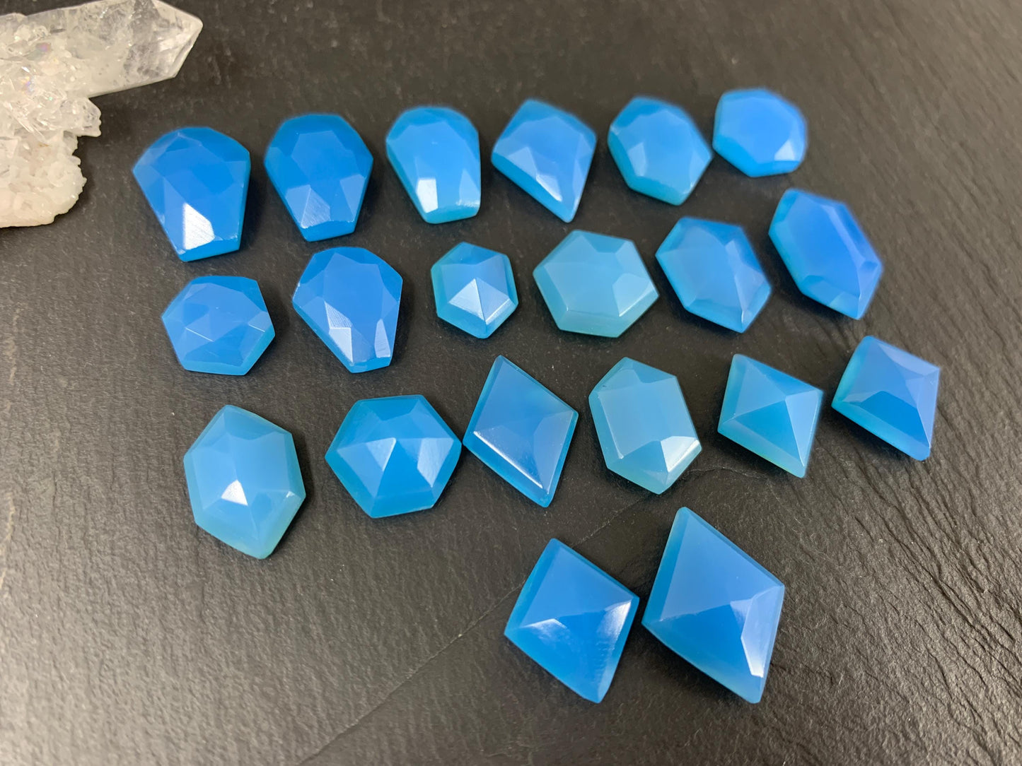 Blue Chalcedony cabochon
