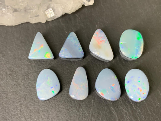 Australian Opal doublet 9-12mm long cabochon
