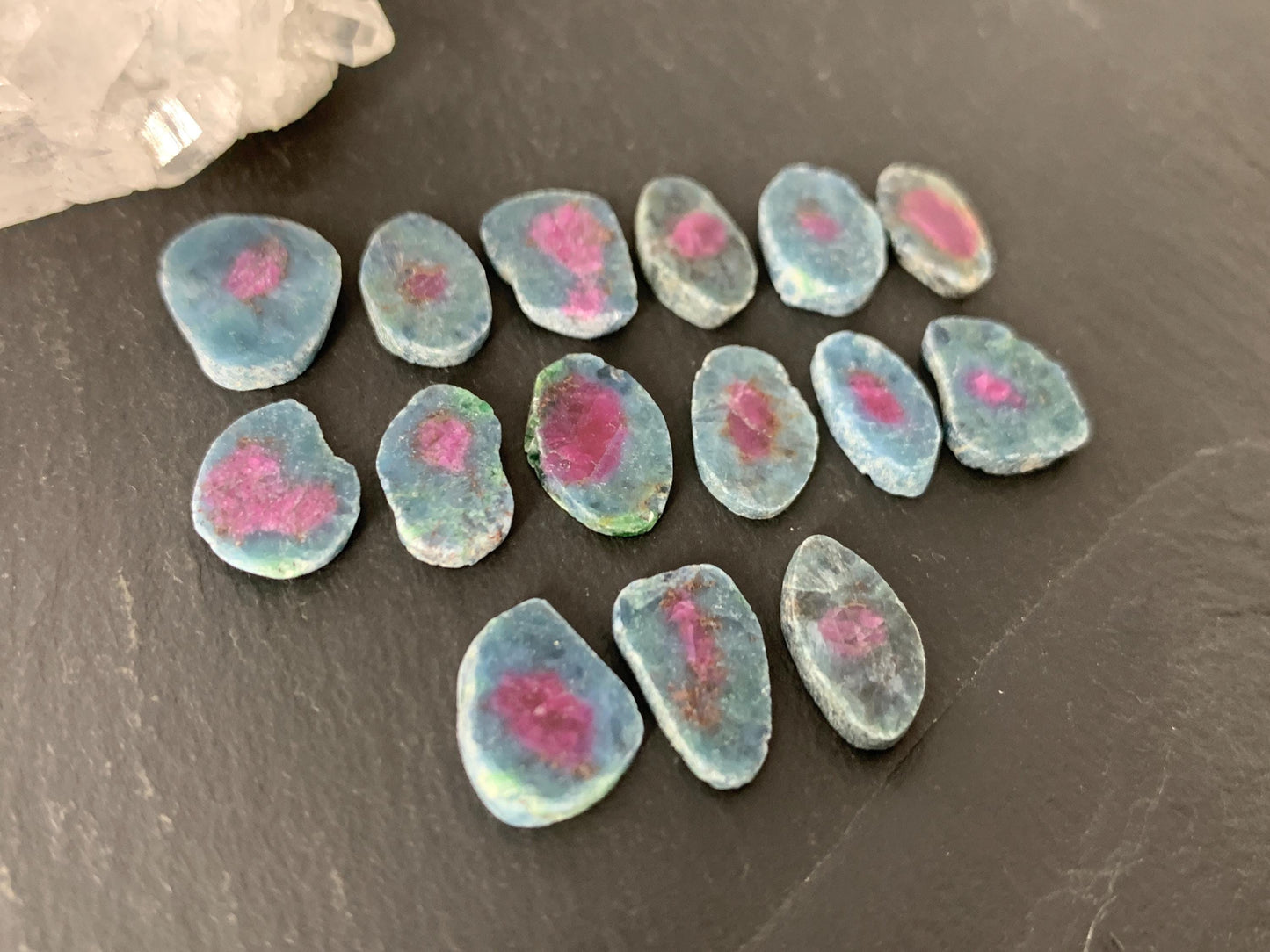 Watermelon Ruby 12mm long slice