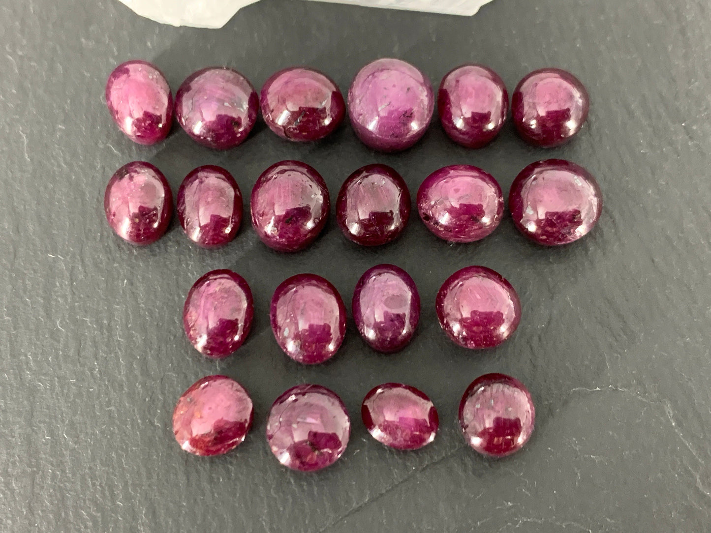 Ruby 7-8mm long cabochon