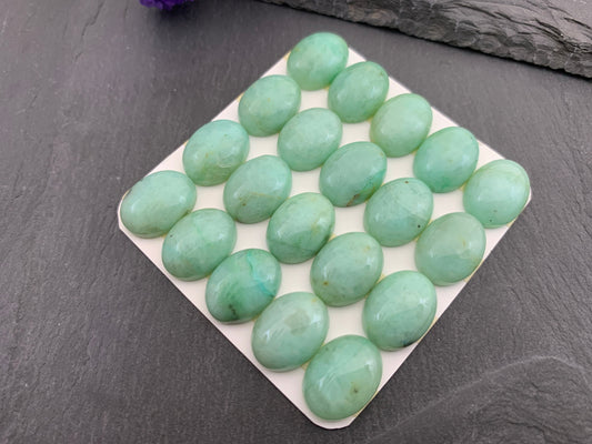 Chrysocolla Quartz oval 12x16mm cabochon - Calibrated cabochons