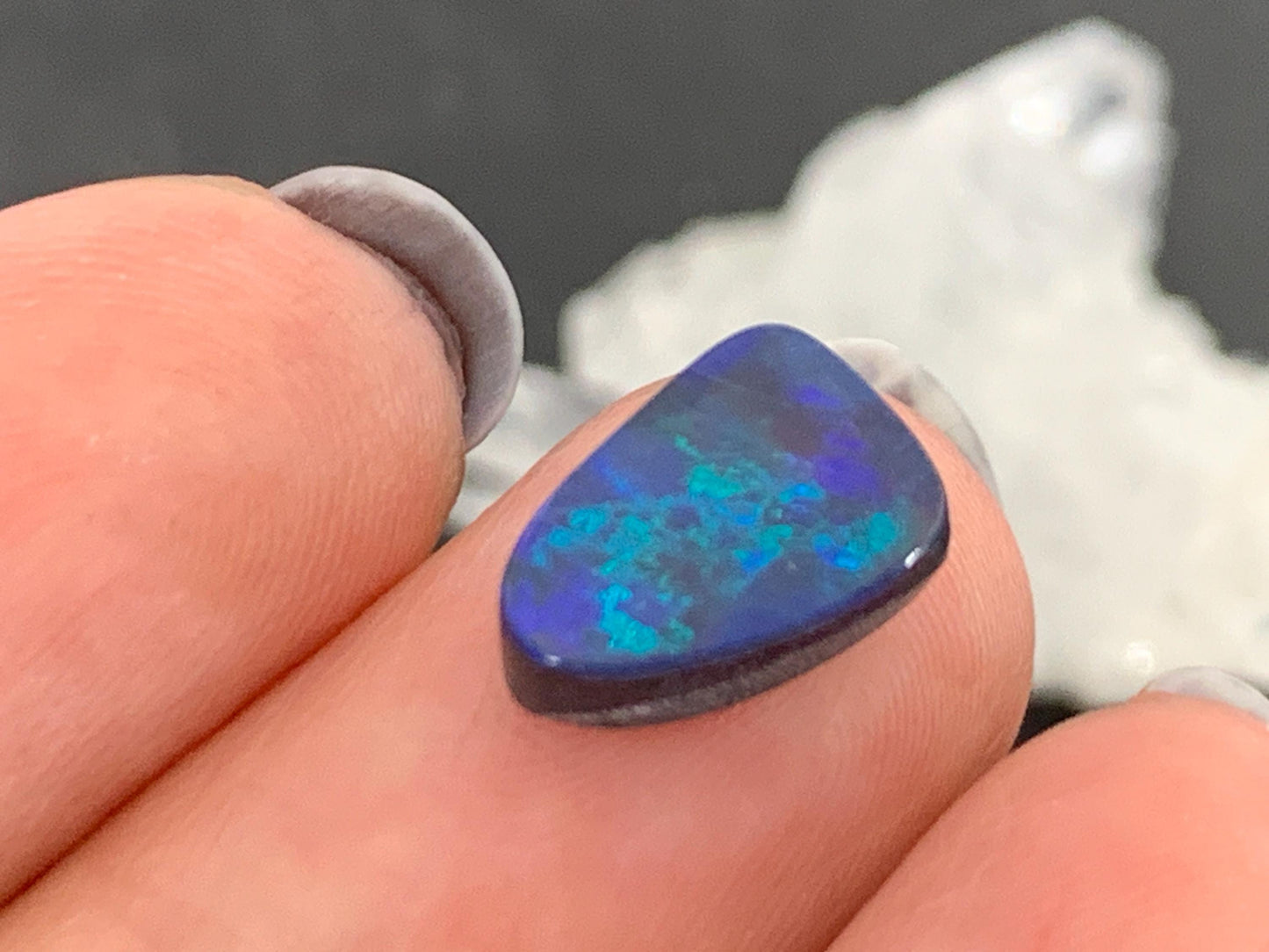 Australian Opal Doublet 7x10x4mm cabochon