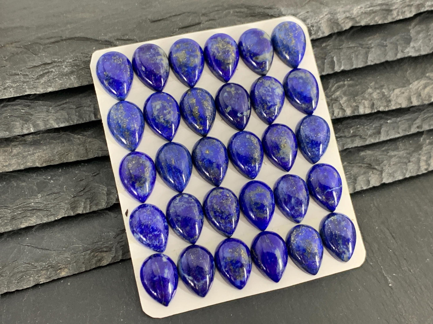 Lapis Lazuli pear 10x14mm Cabochon - Calibrated cabochons