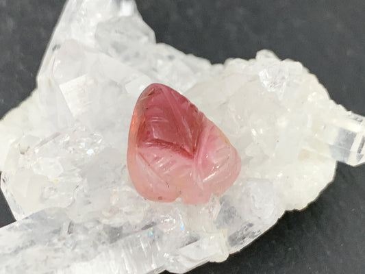 Carved Tourmaline 9x11x4mm cabochon