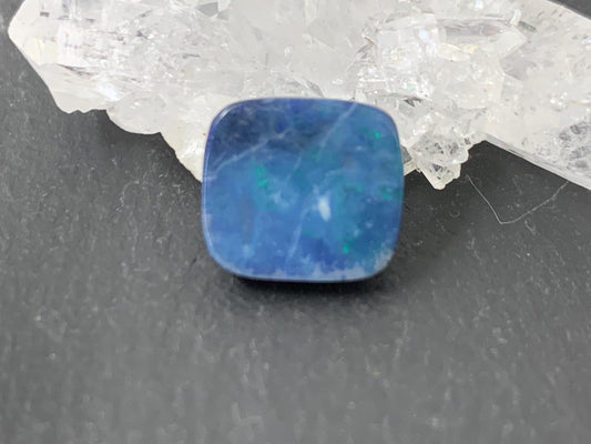 Australian Opal doublet 10x12x4mm cabochon
