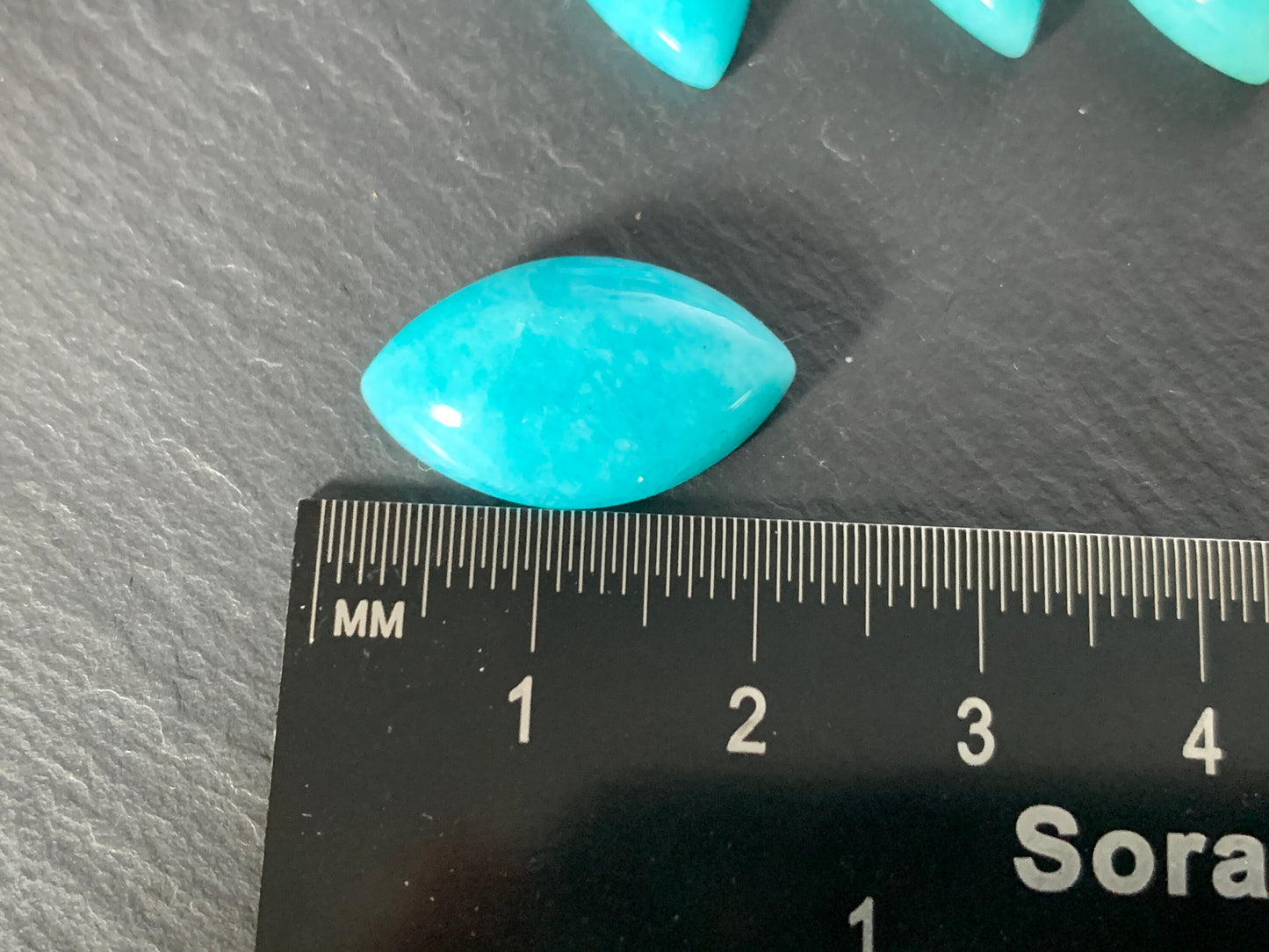 Amazonite marquise cabochon - Calibrated cabochons
