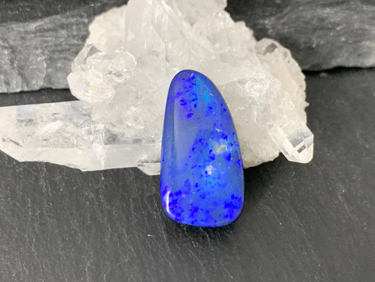 Australian Opal doublet 11x20x4.5mm cabochon