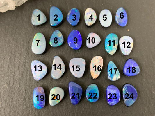 Australian Opal Doublet 6-8mm long cabochon