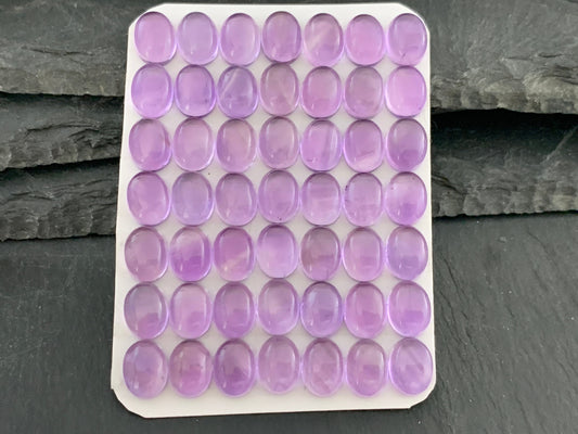 Amethyst oval 7x9mm cabochon - Calibrated cabochons