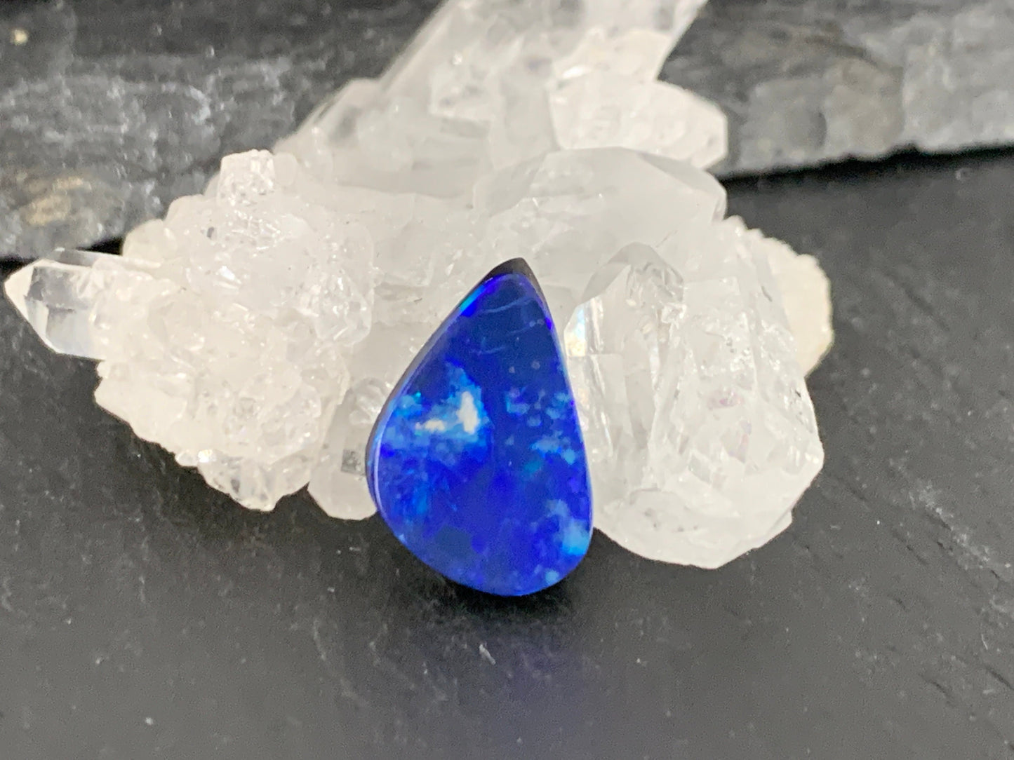 Australian Opal doublet 10x13x3mm cabochon