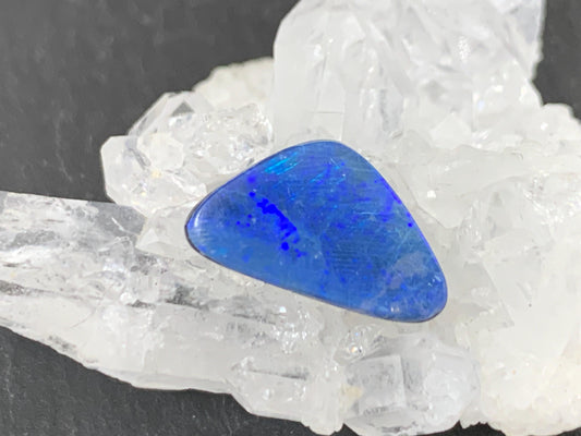 Australian Opal Doublet 8x12x4mm Cabochon - Natural Free Form Gemstone