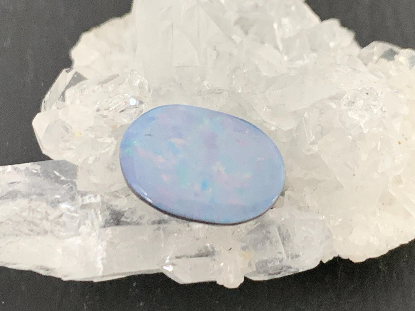 Australian Opal doublet 8x12x3mm cabochon