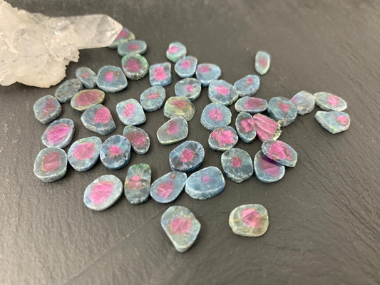 Watermelon Ruby 9mm long slice
