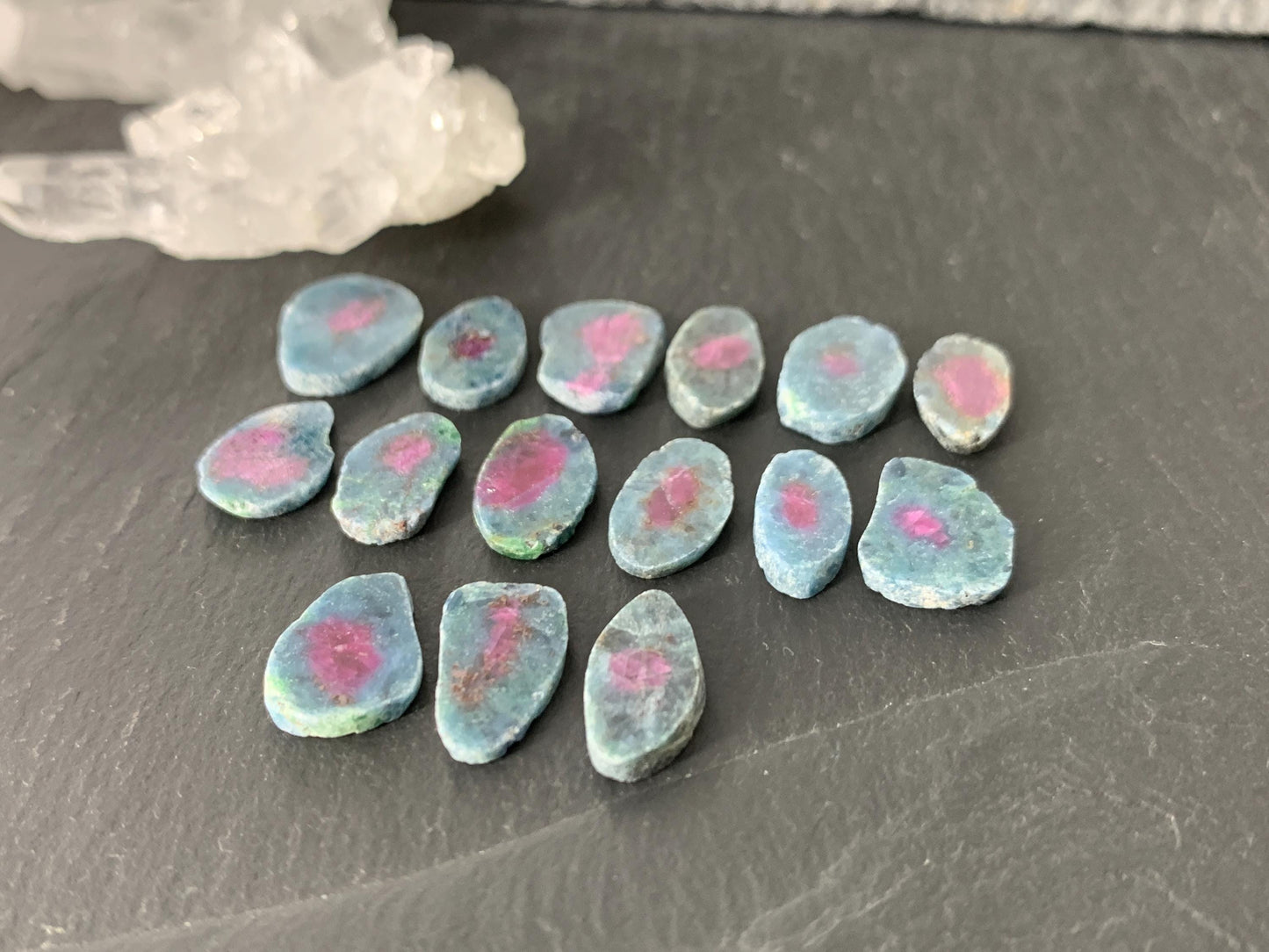 Watermelon Ruby 12mm long slice