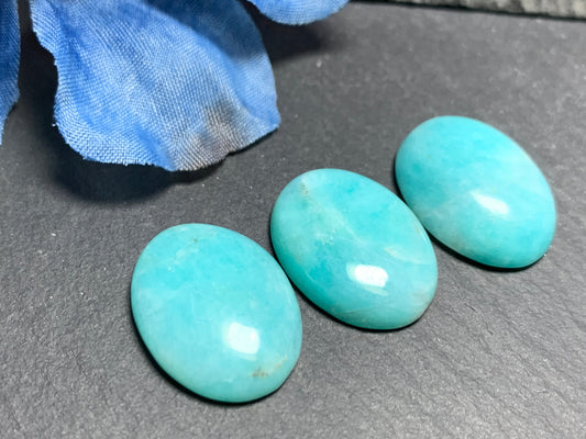 Amazonite oval cabochon 15x20mm - Calibrated cabochons
