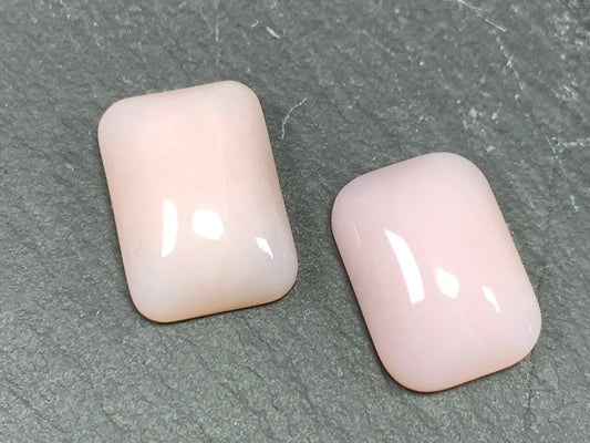 Pink Opal Rectangle 13x18mm cabochon