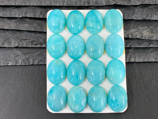 Amazonite Oval Cabochon 15x20mm – Natural Stone Jewelry Making Supply