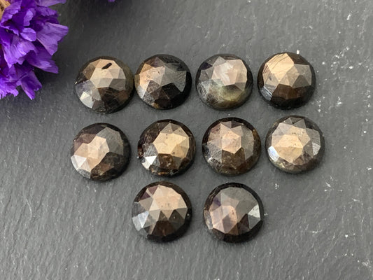 Faceted Wonderful Star Sapphire round 6mm, 8mm, 10mm cabochon