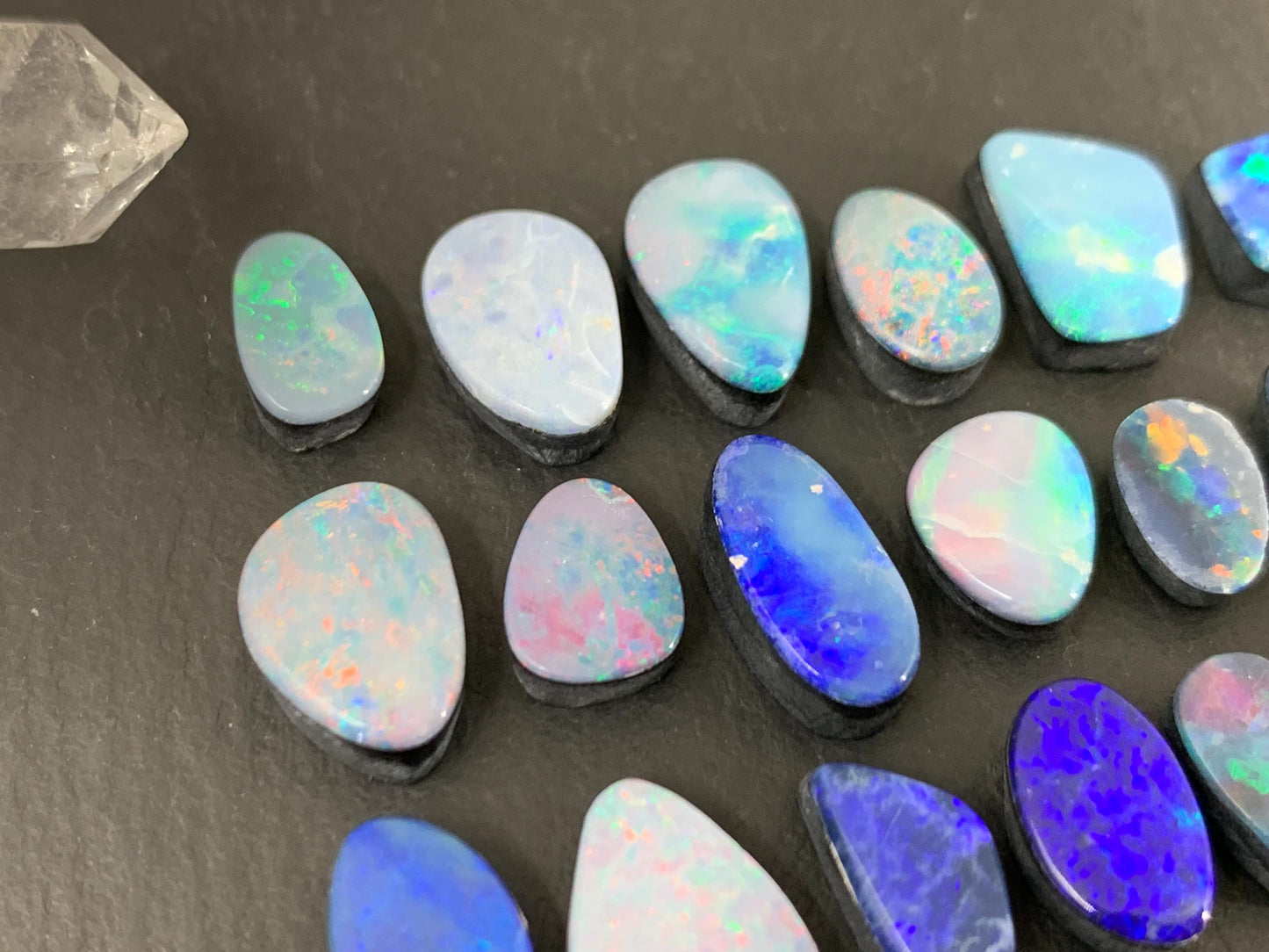 Australian Opal Doublet Free Form Cabochon 8-12mm – Natural Colorful Gemstone