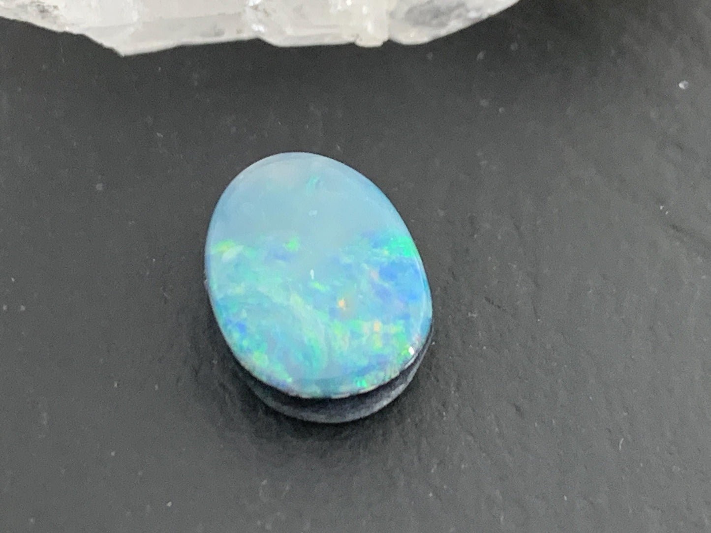 Australian Opal Doublet 8x11x4mm cabochon
