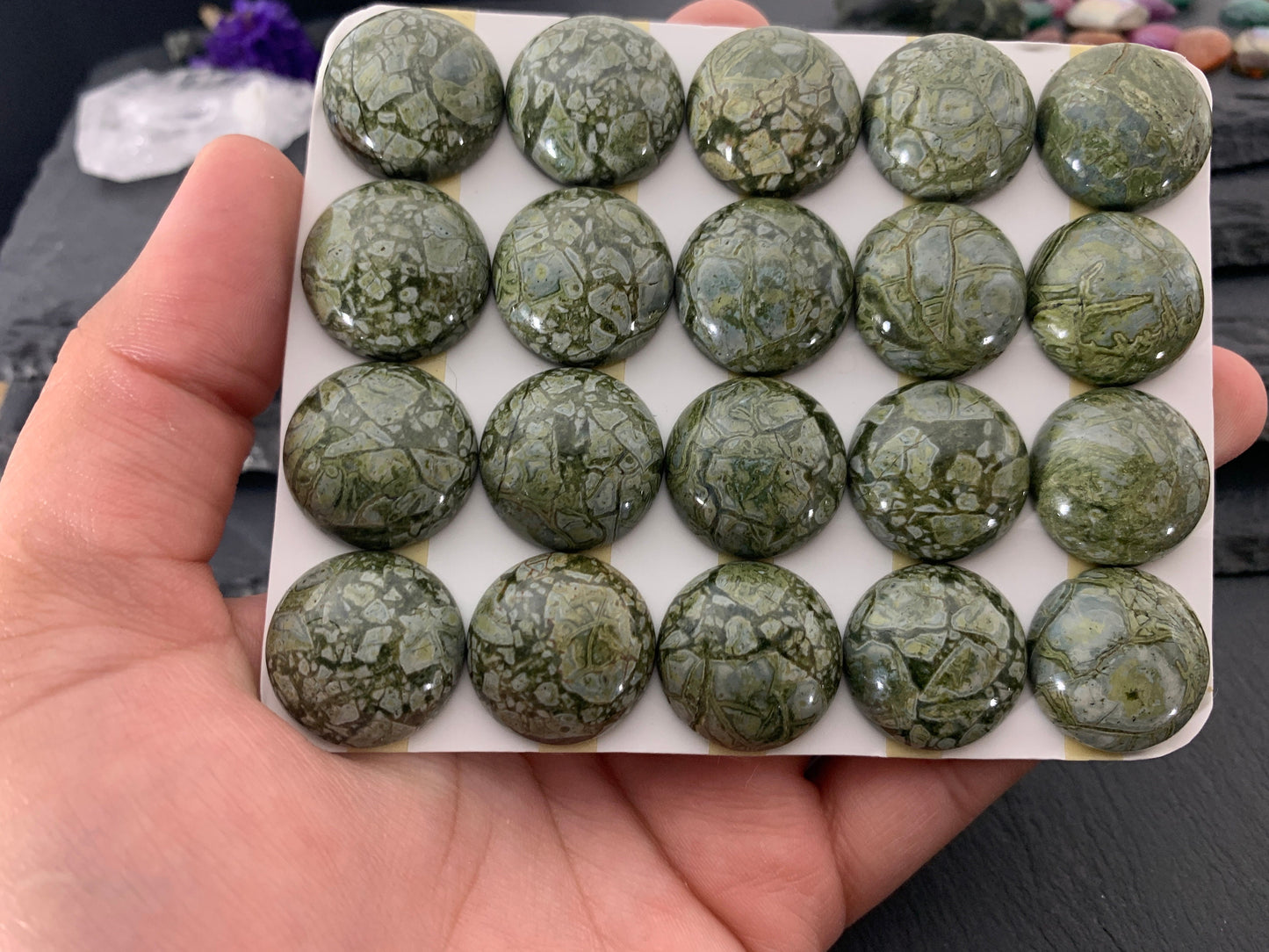 Ryolite round 20mm cabochon