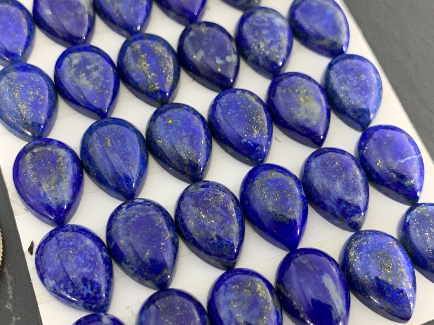 Lapis Lazuli pear 10x14mm Cabochon - Calibrated cabochons