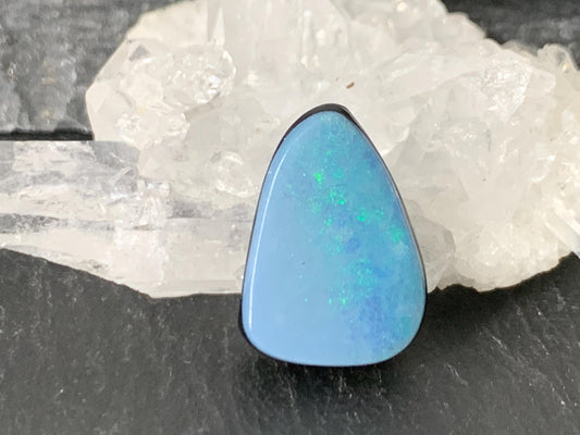 Australian Opal doublet 10.5x15x5mm cabochon