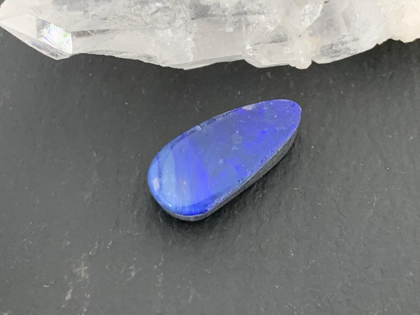 Second Quality Australian Opal doublet 7x15x4mm cabochon