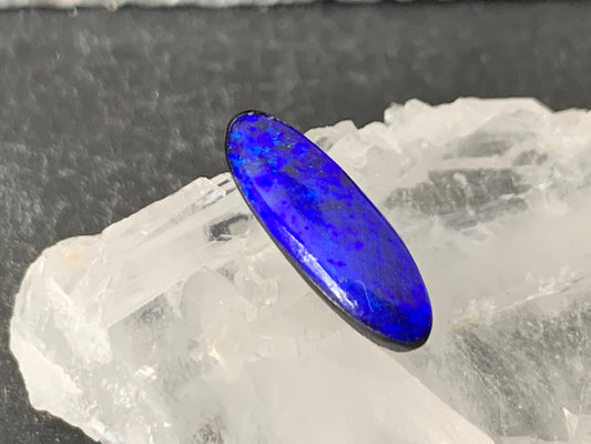 Australian Opal doublet 6x17x4mm cabochon
